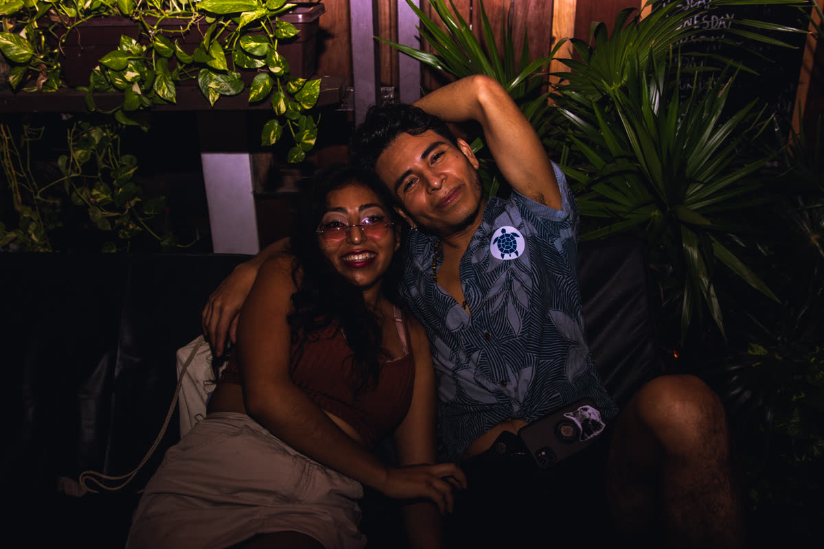 Courtyard at Maui Hostels Tulum – open-air lounge area